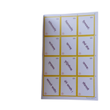 A page from an educational resource for children learning Sanskrit. It presents twelve cards.
